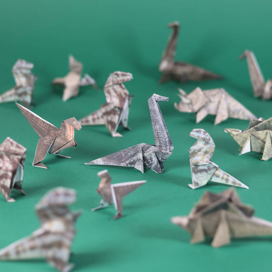 kit - origami - paper dinos by pikkii usa