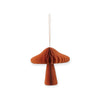 ornament - paper honeycomb mushroom (4 colors) by creative co-op