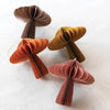 ornament - paper honeycomb mushroom (4 colors) by creative co-op