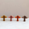 ornament - paper honeycomb mushroom (4 colors) by creative co-op