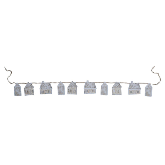 garland - paper houses - 72" bunting by creative co-op