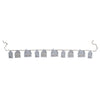 garland - paper houses - 72" bunting by creative co-op