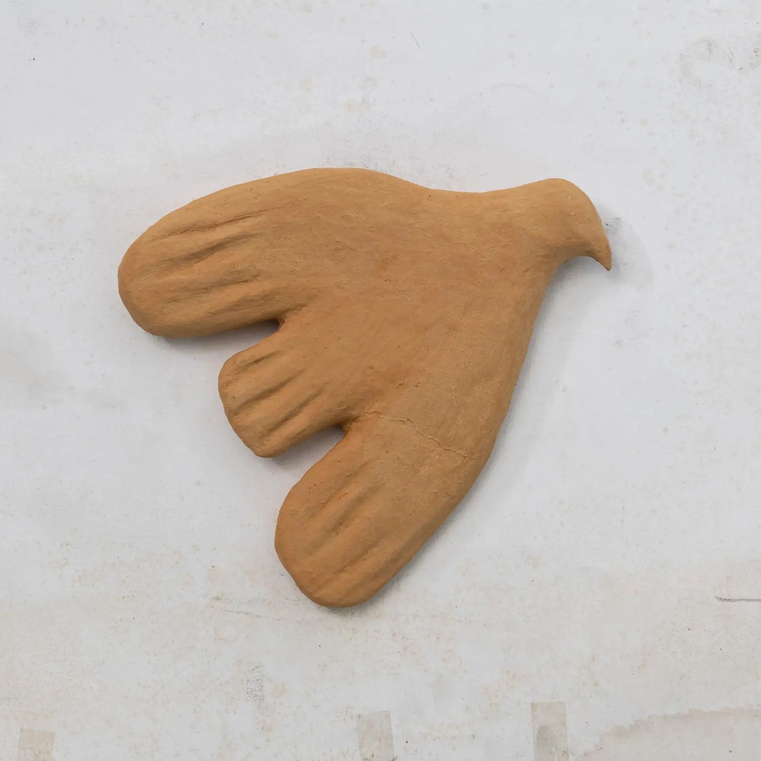 wall décor - dove - handmade paper mache terracotta by creative co-op