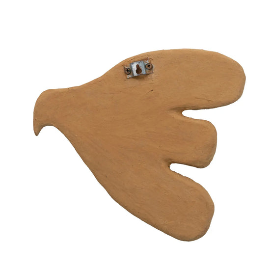 wall décor - dove - handmade paper mache terracotta by creative co-op