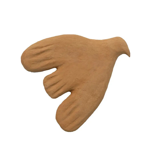 wall décor - dove - handmade paper mache terracotta by creative co-op