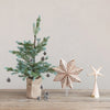 tree topper - paper mache star - gold foil - nude color by creative co-op