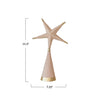 tree topper - paper mache star - gold foil - nude color by creative co-op
