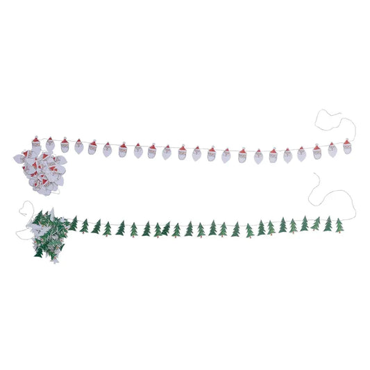 garland - paper bunting - santa by creative co-op