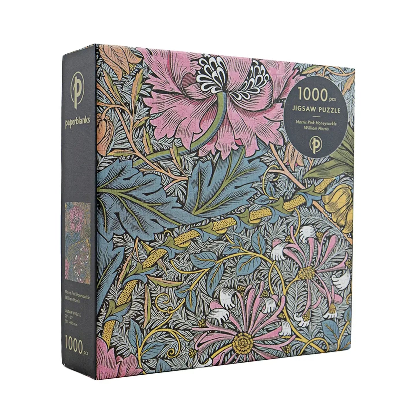 puzzle - 1000-piece - morris pink honeysuckle by chronicle books