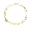 bracelet - paperclip - 14k gold plate brass by amano studio