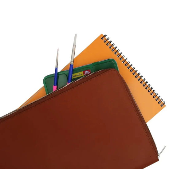 folio - l-zipper - eco-friendly recycled leather by paperthinks