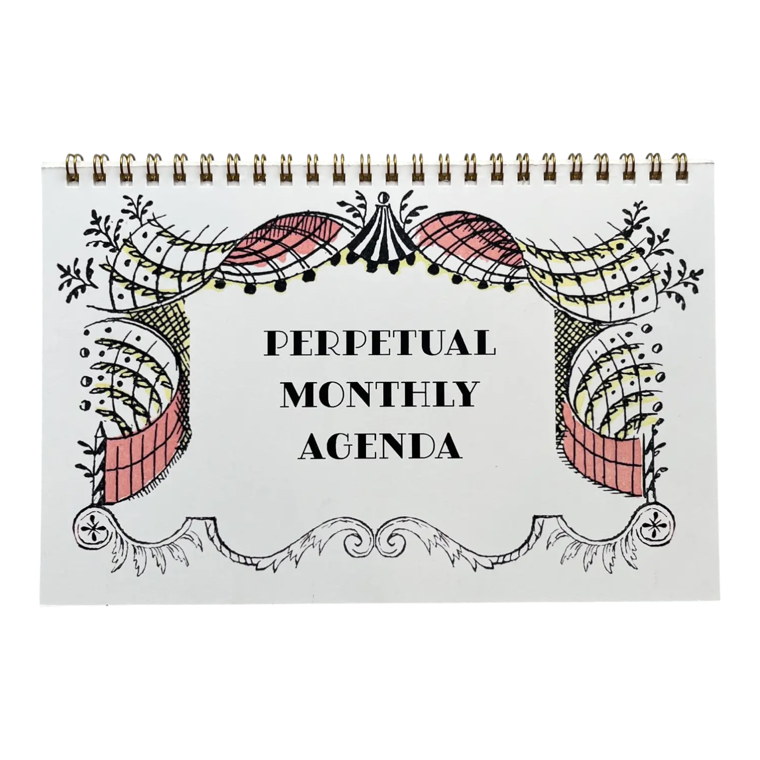 wall calendar - perpetual monthly agenda by parcel