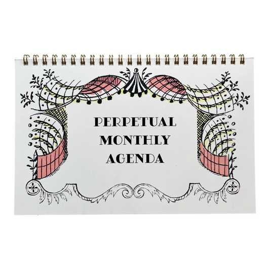 wall calendar - perpetual monthly agenda by parcel