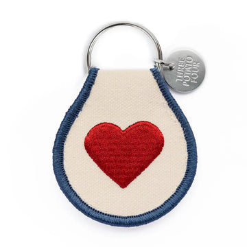 keychain - patch - classic heart by three potato four