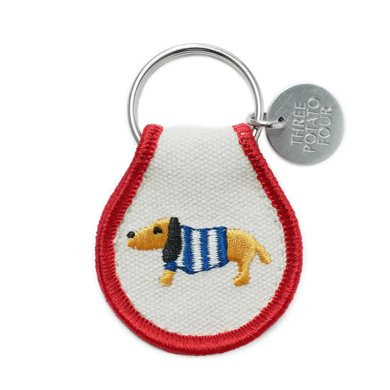 keychain - patch - sweater dog by three potato four