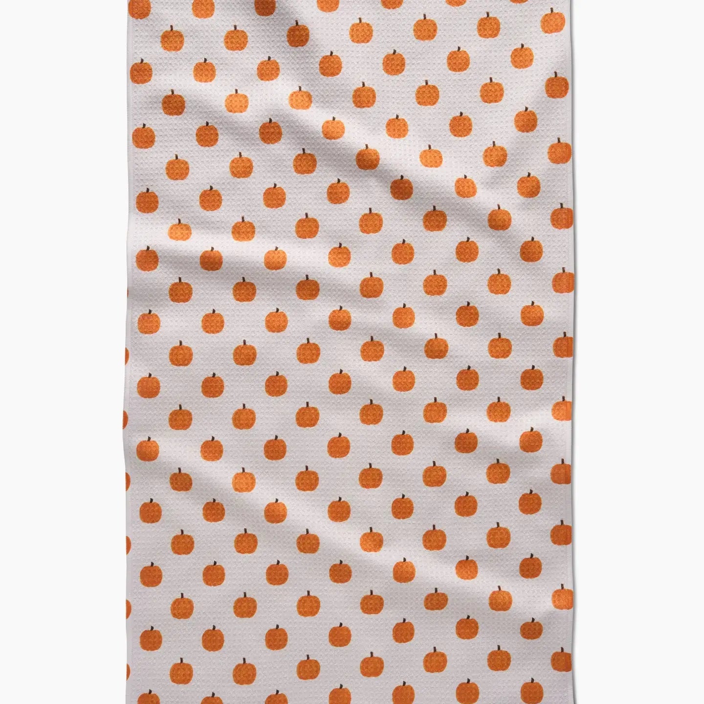 tea towel - microfiber autumn - patchwork pumpkins by geometry house