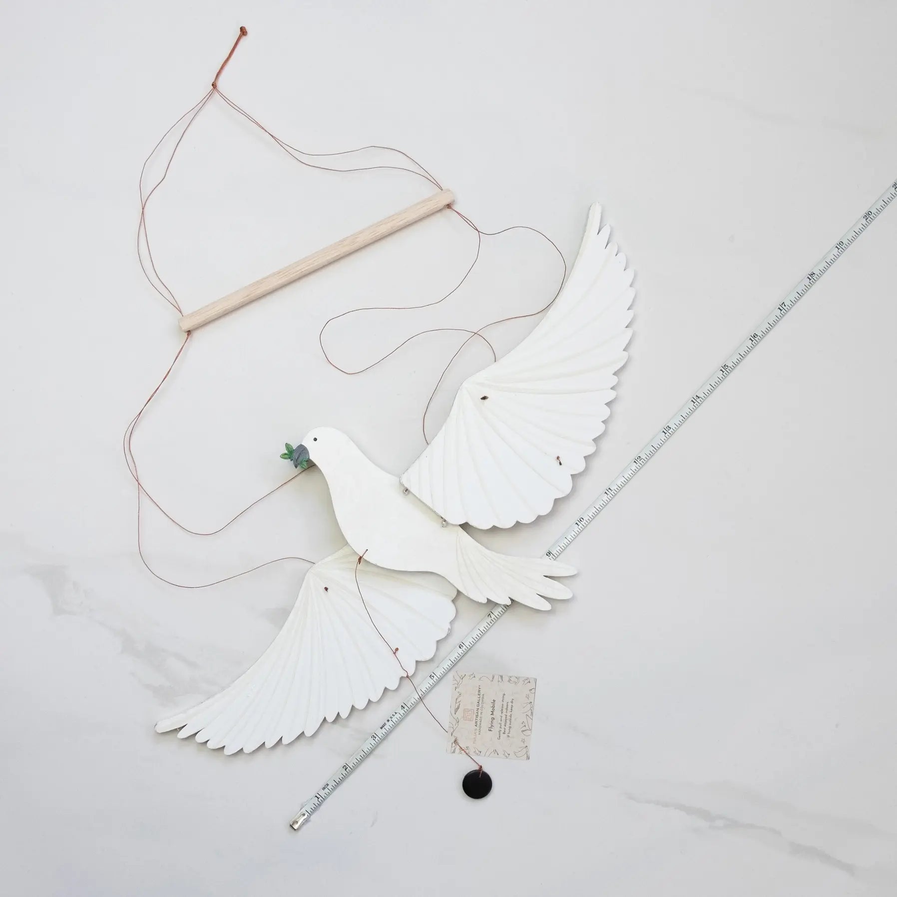 mobile - flying - peace dove by tulia's artisan gallery