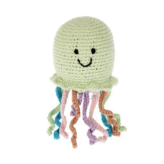 crochet rattle - jellyfish by pebble