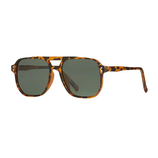 sunglasses - "pedro" - honey tortoise + grey-green polarized lens by blue planet eyewear