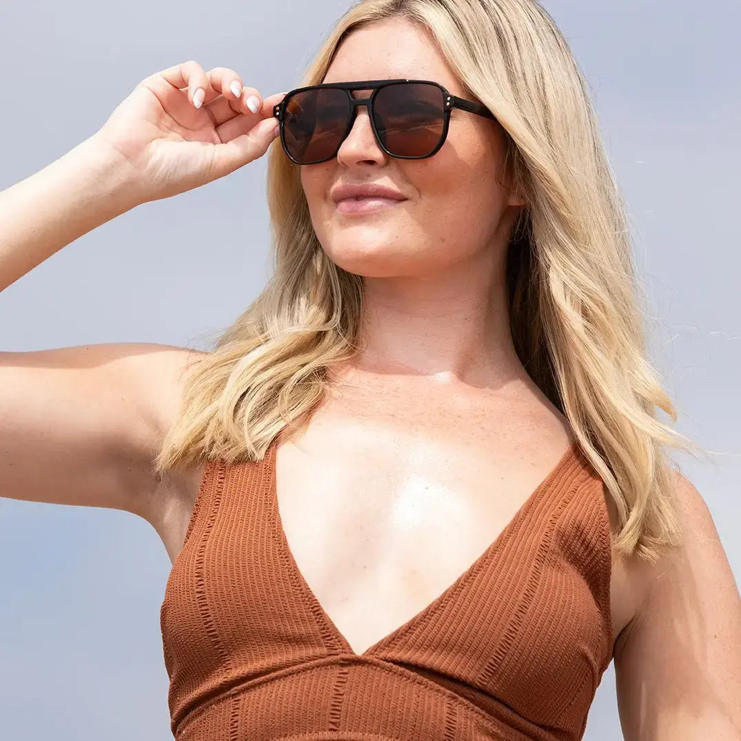 sunglasses - pedro - onyx / smoke polarized by blue planet eyewear