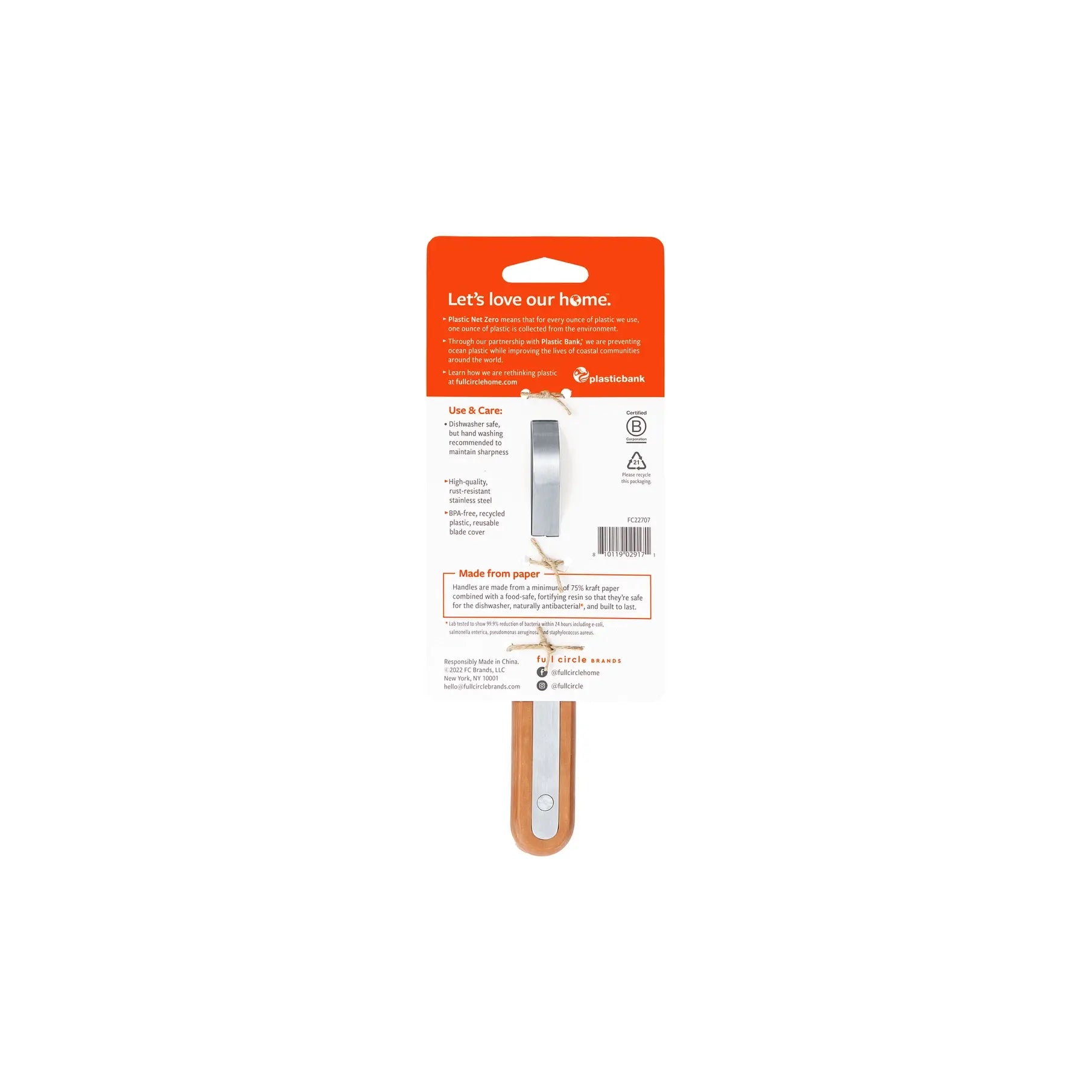 tool - vegetable peeler - "peel out" by full circle home