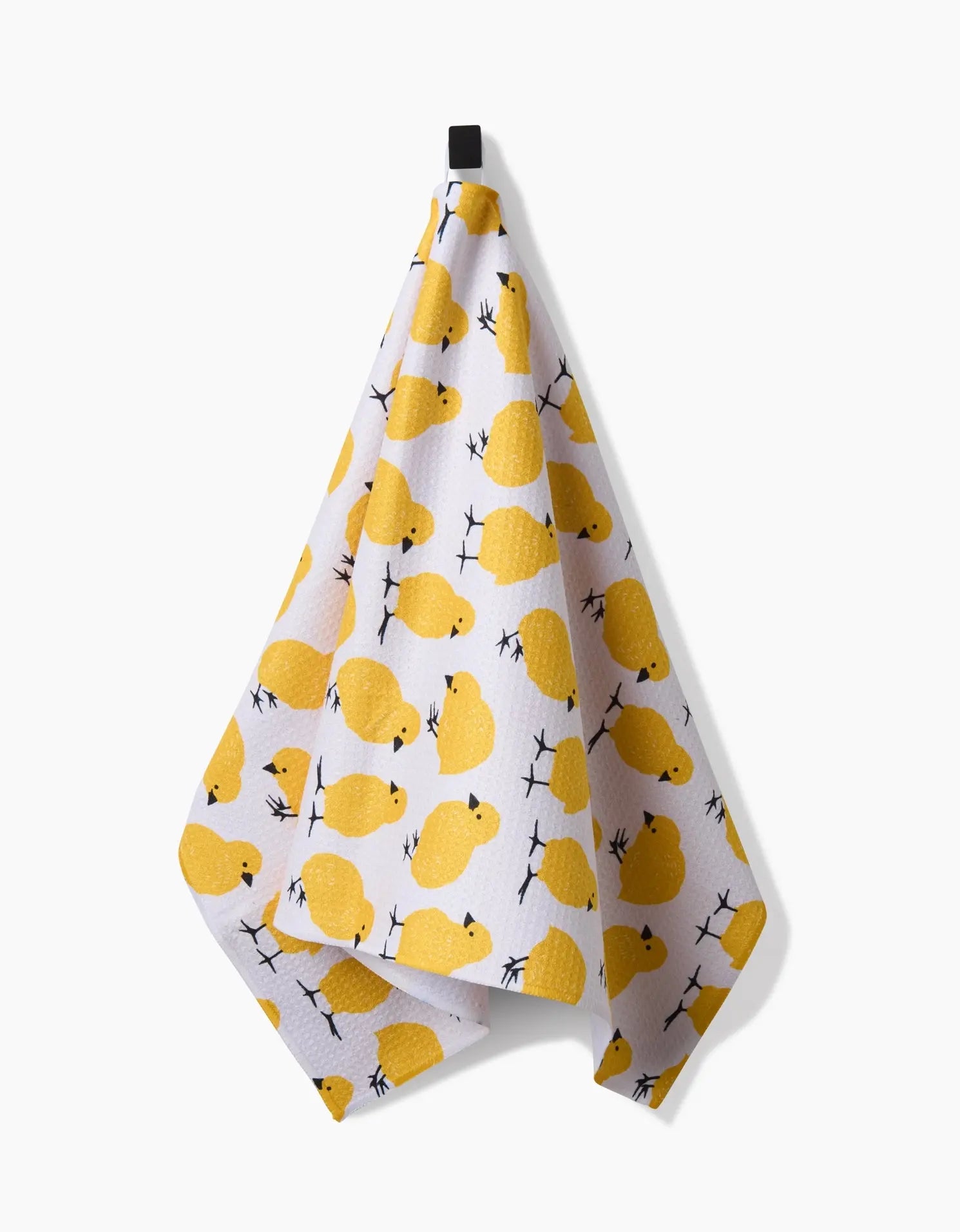 tea towel - microfiber - peep chick parade by geometry house