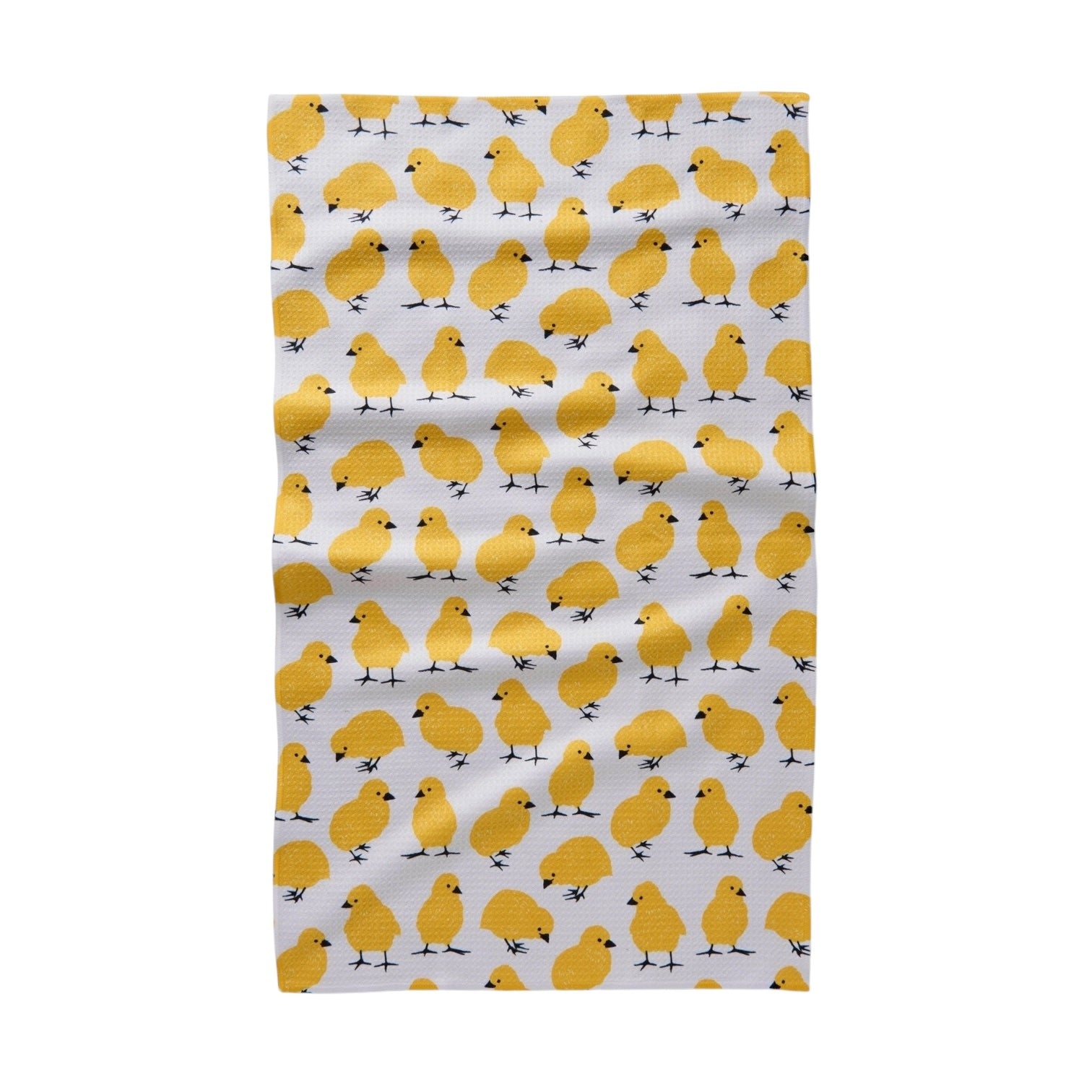 tea towel - microfiber - peep chick parade by geometry house
