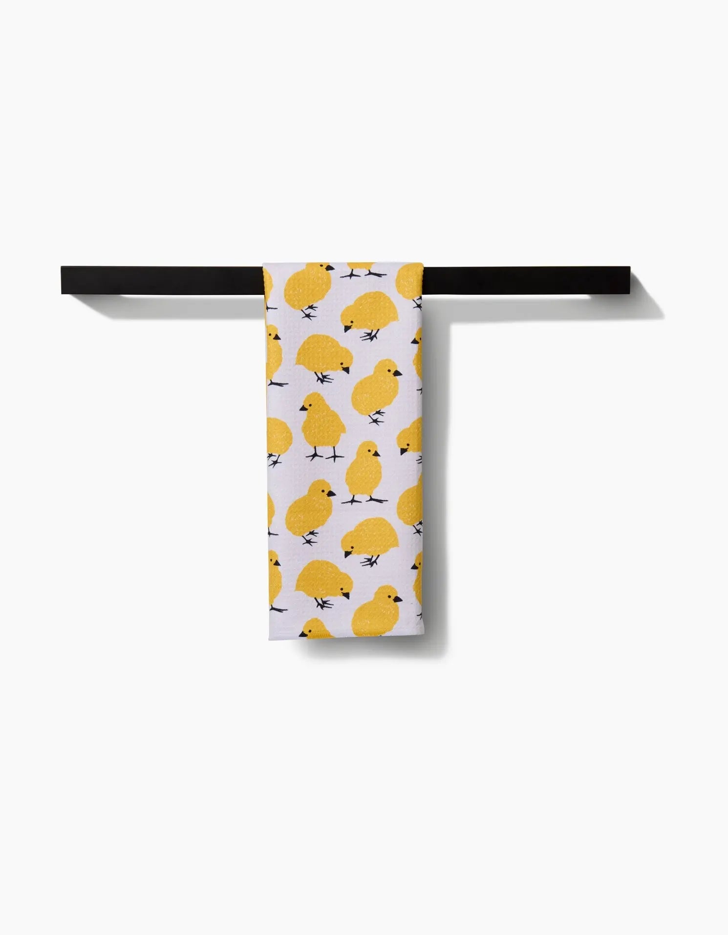 tea towel - microfiber - peep chick parade by geometry house