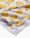 tea towel - microfiber - peep chick parade by geometry house