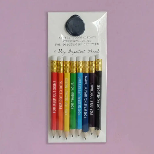 pencil set - "very important" by mr. boddington's studio