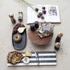 salt & pepper mill - small - two-tone rubberwood - ball top by creative co-op