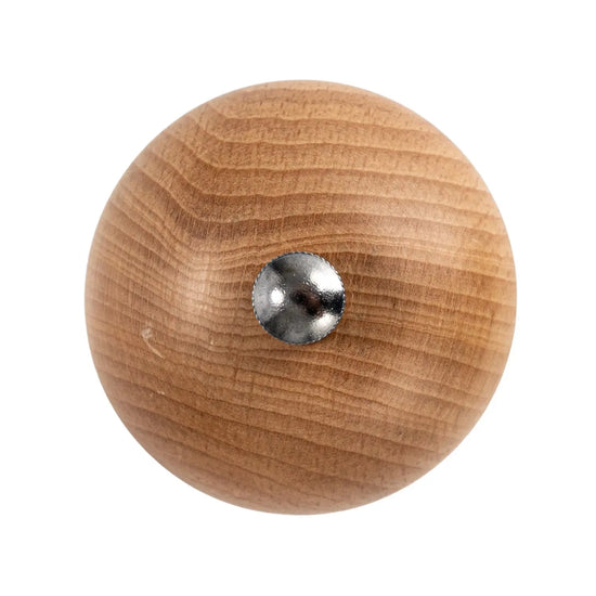 salt & pepper mill - small - two-tone rubberwood - ball top by creative co-op
