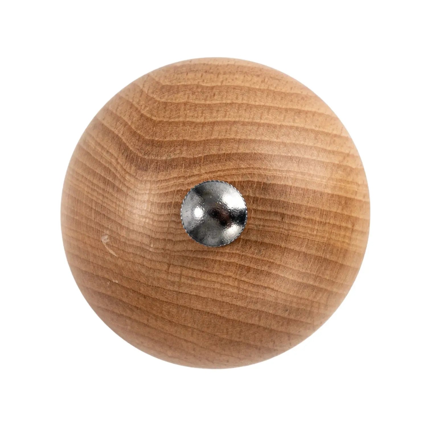 salt & pepper mill - small - two-tone rubberwood - ball top by creative co-op