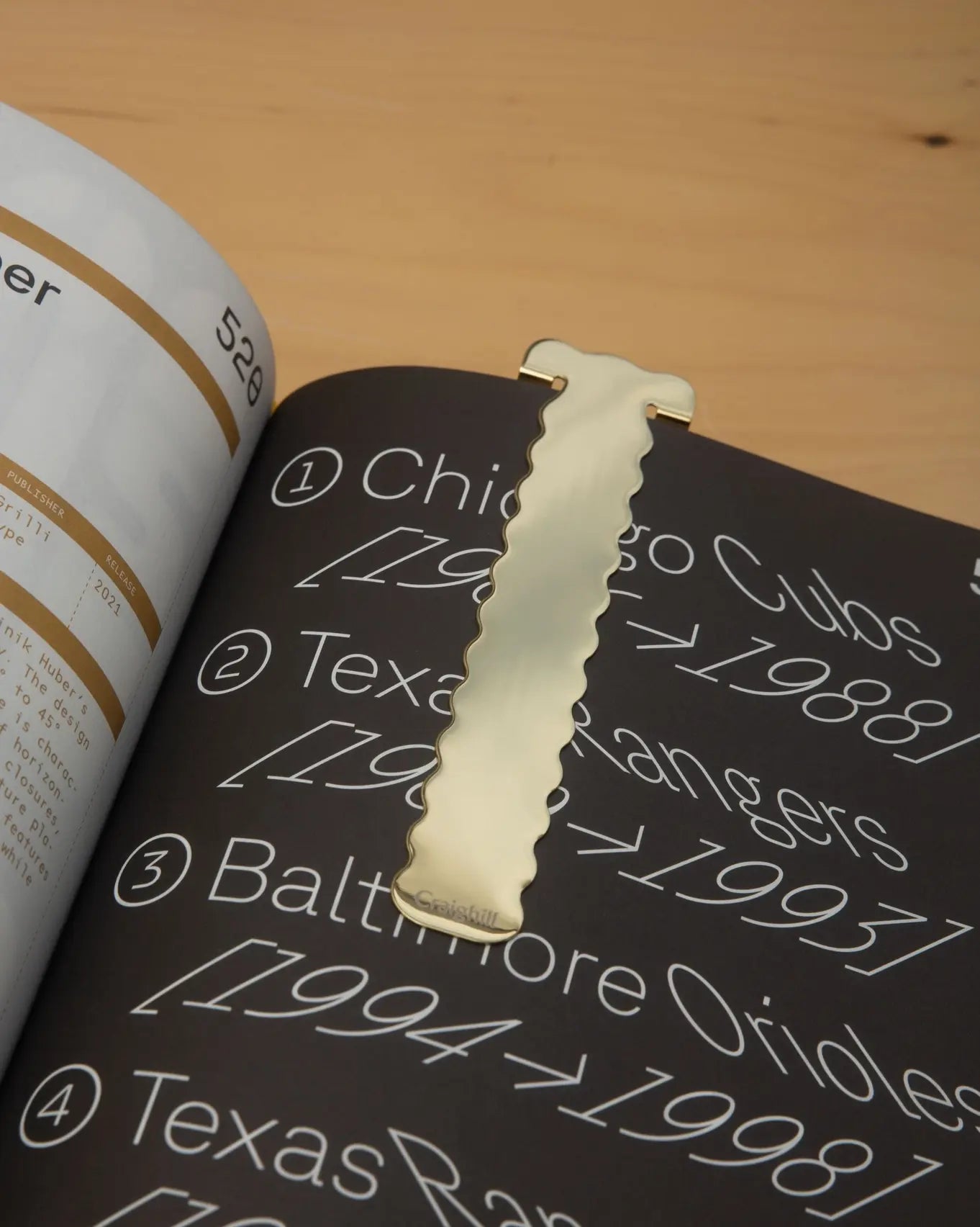 bookmark - "perch" - vapor brass by craighill