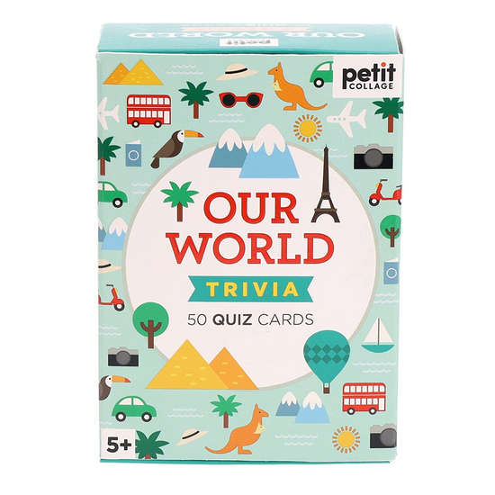 trivia card set - our world by petit collage
