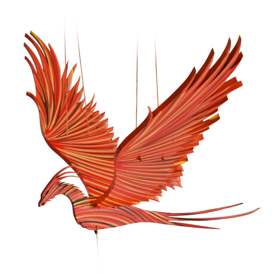 mobile - flying phoenix firebird by tulia's artisan gallery