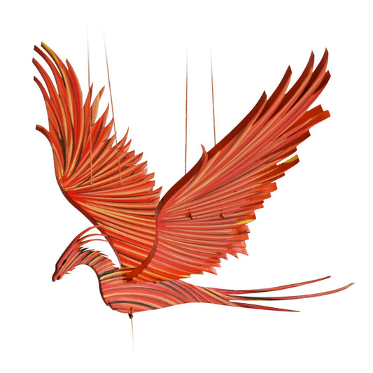 mobile - flying phoenix firebird by tulia's artisan gallery