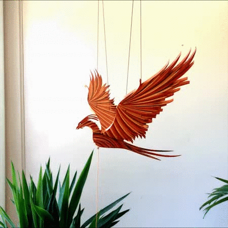mobile - flying phoenix firebird by tulia's artisan gallery