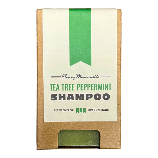 shampoo bar - plenty organic - tea tree peppermint by plenty