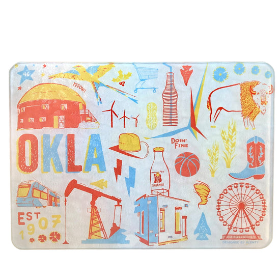 glass tray - okla icons by american brand studio