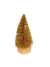 tree - sisal bottle brush - gold glitter by creative co-op