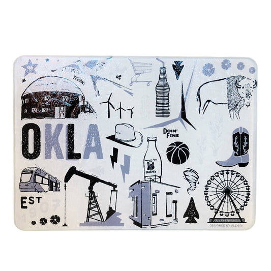 glass tray - okla icons by american brand studio