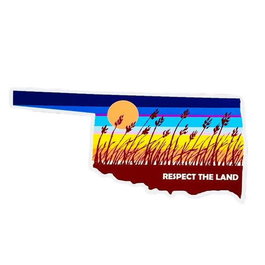 sticker - vinyl - respect the land by plenty made