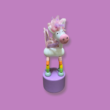 toy - push puppet - unicorns by jack rabbit creations