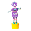 toy - push puppet - retro robots by jack rabbit creations