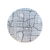 car coaster - okc streetcar map circle by tipsy coasters