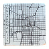 drink coaster - okc streetcar map square by tipsy coasters