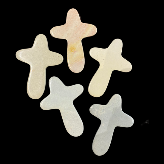 soapstone cross - comfort touch by global crafts