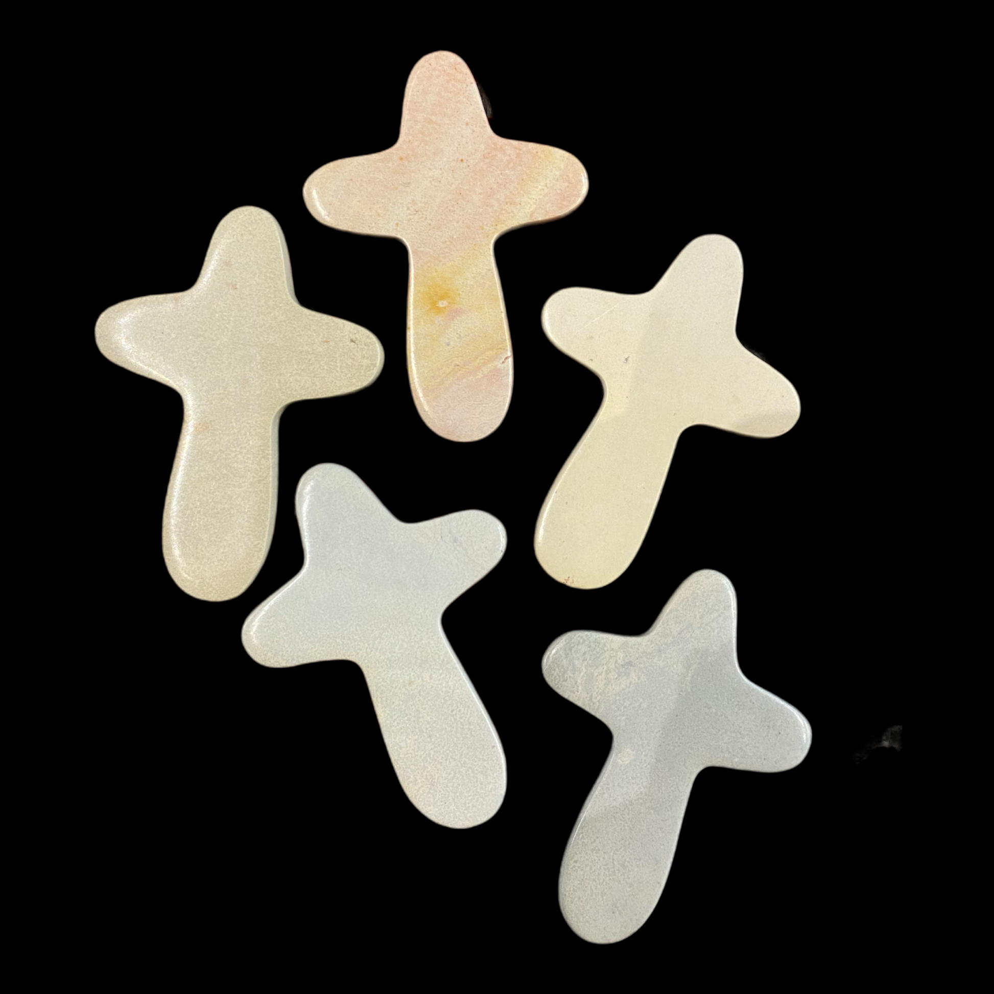 soapstone cross - comfort touch by global crafts
