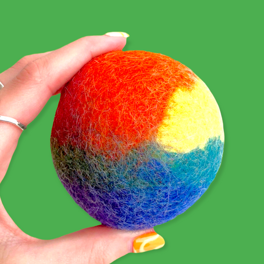 dryer ball - beach ball - multicolor by plenty made